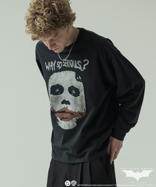 SLICK(スリック)の「【SLICK/スリック】SLICK / THE JOKER Printed T-shirt/ザ ジョーカー パウダー加工プリントTシャツ /オーバーサイズ シルエット/ ビンテージ(Tシャツ/カットソー・メンズ・ブラック系その他/ブラック系その他3/ブラック系その他5/ブラック系その他2/ブラック系その他4・2/3/1)」の5枚目の写真