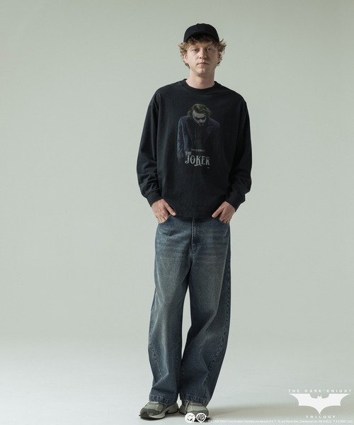 SLICK(スリック)の「【SLICK/スリック】SLICK / THE JOKER Printed T-shirt/ザ ジョーカー パウダー加工プリントTシャツ /オーバーサイズ シルエット/ ビンテージ(Tシャツ/カットソー・メンズ・ブラック系その他/ブラック系その他3/ブラック系その他5/ブラック系その他2/ブラック系その他4・2/3/1)」の9枚目の写真