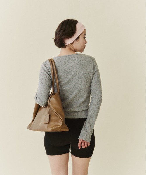 FUULLY STUDIO(フーリィーステューディオ)の「パターンメッシュフラワートップス(Tシャツ/カットソー・レディース・グレー/ホワイト・FREE)」の12枚目の写真