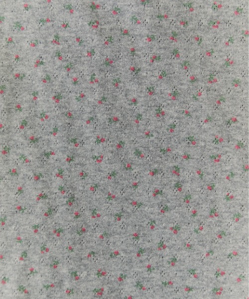 FUULLY STUDIO(フーリィーステューディオ)の「パターンメッシュフラワートップス(Tシャツ/カットソー・レディース・グレー/ホワイト・FREE)」の13枚目の写真