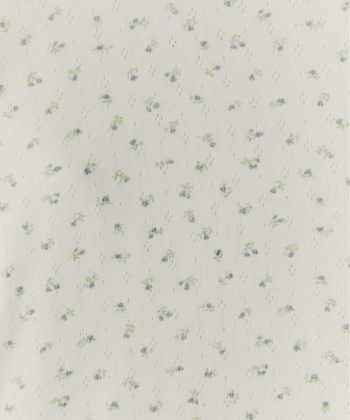 FUULLY STUDIO(フーリィーステューディオ)の「パターンメッシュフラワートップス(Tシャツ/カットソー・レディース・グレー/ホワイト・FREE)」の6枚目の写真