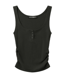 ワッフルシャーリングタンクトップ CHARCOAL