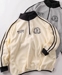 STARTER（スターター）の「【88】【STARTER/スターター】ワンポイント刺繍 サイドライン マイクロフリース ハーフジップ プルオーバー（スウェット）」