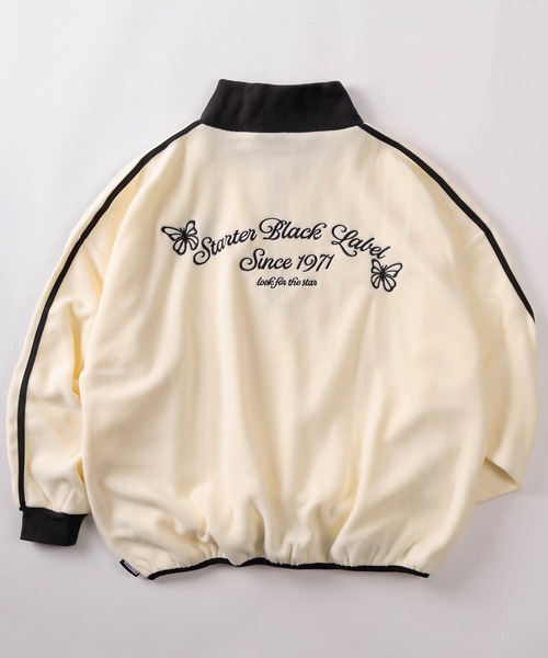 STARTER（スターター）の「【88】【STARTER/スターター】ワンポイント刺繍 サイドライン マイクロフリース ハーフジップ プルオーバー（スウェット・メンズ・ブラック/ブラック系その他/ホワイト系その他/グレー/オフホワイト/ベージュ・M/L/XL）」の9枚目の写真