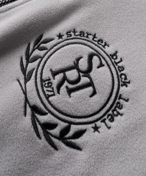 STARTER（スターター）の「【88】【STARTER/スターター】ワンポイント刺繍 サイドライン マイクロフリース ハーフジップ プルオーバー（スウェット・メンズ・ブラック/ブラック系その他/ホワイト系その他/グレー/オフホワイト/ベージュ・M/L/XL）」の16枚目の写真