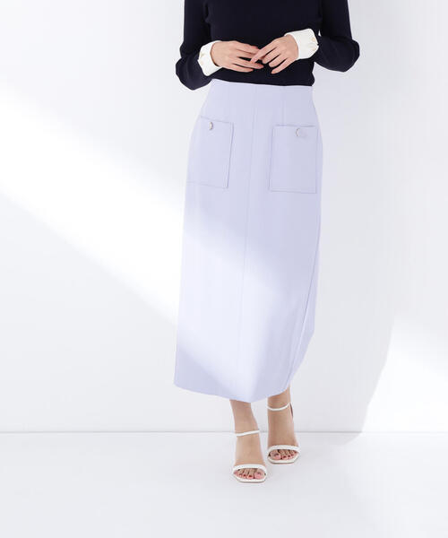 NATURAL BEAUTY BASIC（ナチュラルビューティーベーシック）の「◇アウトポケットナロースカート（スカート・レディース・チャコールグレー/ブルー/ベージュ・MEDIUM/P/S）」の15枚目の写真