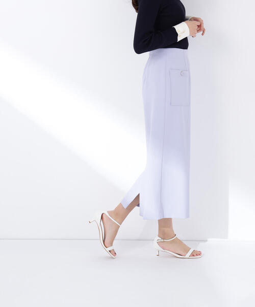 NATURAL BEAUTY BASIC（ナチュラルビューティーベーシック）の「◇アウトポケットナロースカート（スカート・レディース・チャコールグレー/ブルー/ベージュ・MEDIUM/P/S）」の14枚目の写真