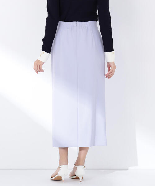 NATURAL BEAUTY BASIC（ナチュラルビューティーベーシック）の「◇アウトポケットナロースカート（スカート・レディース・チャコールグレー/ブルー/ベージュ・MEDIUM/P/S）」の4枚目の写真