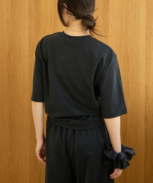 IENA LA BOUCLE(イエナラブークル)の「IENA LA BOUCLE Cupra mix Tシャツ(Tシャツ/カットソー・レディース・ベージュ/ブラック・FREE)」の7枚目の写真