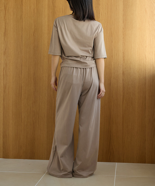 IENA LA BOUCLE(イエナラブークル)の「IENA LA BOUCLE Cupra mix Tシャツ(Tシャツ/カットソー・レディース・ベージュ/ブラック・FREE)」の20枚目の写真