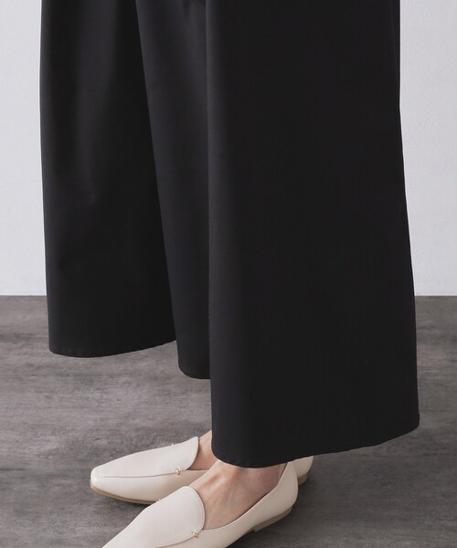 OPAQUE.CLIP(オペークドットクリップ)の「ダブルポロ衿ニットドッキングワンピース【洗濯機OK】(ワンピース・レディース・ネイビー系4/グレー系4・40/38)」の16枚目の写真