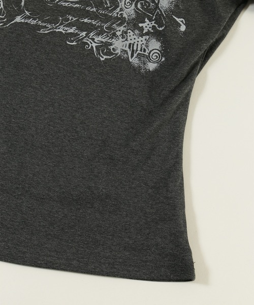 PHILLY(フィリー)の「ホルターネックグラフィックT(Tシャツ/カットソー・レディース・チャコールグレー/ホワイト・FREE)」の15枚目の写真