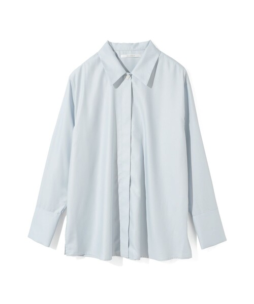 MIDIUMISOLID(ミディウミソリッド)の「MIDIUMISOLID for Ladies リラックスロングカフスシャツ(シャツ/ブラウス・レディース・ライトブルー/アイボリー/チャコールグレー・FREE)」の3枚目の写真