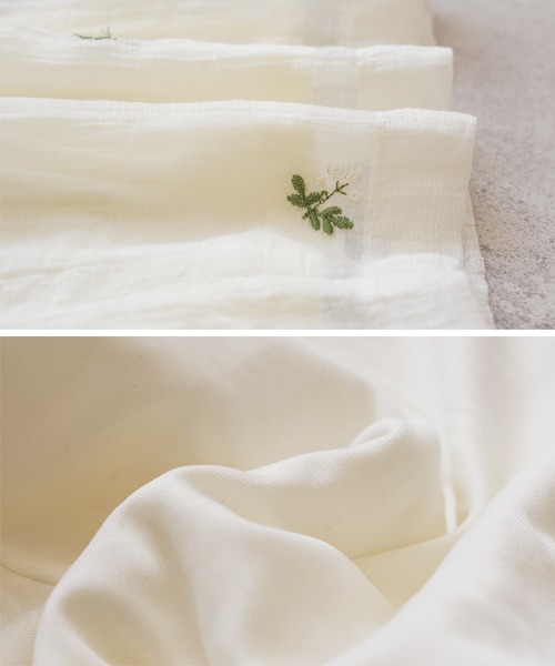 reca(レカ)の「小花柄刺繍シアーワイドパンツ(その他パンツ・レディース・アイボリー/ブラック・FREE)」の17枚目の写真