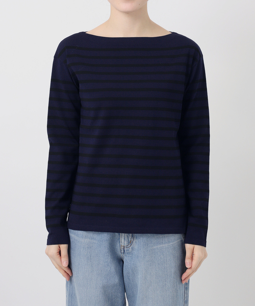 新色》SEATTLEボーダーボートネックプルオーバー（ニット/セーター