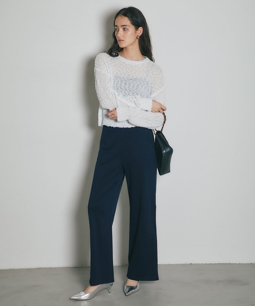 ARVELLIA(アルベリア)の「LACE REVEAL SNAP PANTS(その他パンツ・レディース・ネイビー/ブラック・M)」の14枚目の写真