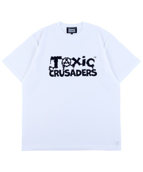 MEDICOM TOY（メディコムトイ）の「MLE × The Toxic Crusaders "TOXIC LOGO" TEE（Tシャツ/カットソー・メンズ・ブラック/ホワイト/オレンジ・SMALL/MEDIUM/LARGE/X-LARGE）」の2枚目の写真