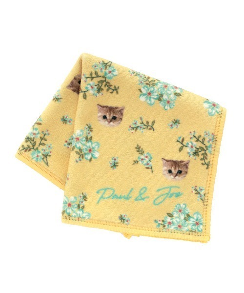 PAUL & JOE ACCESSOIRES（ポールアンドジョーアクセソワ）の「ポール ＆ ジョー アクセソワ スマホ拭きハンカチ  <フラワーヌネット>（ハンカチ/ハンドタオル・レディース・イエロー/グリーン/アイボリー・FREE）」の3枚目の写真