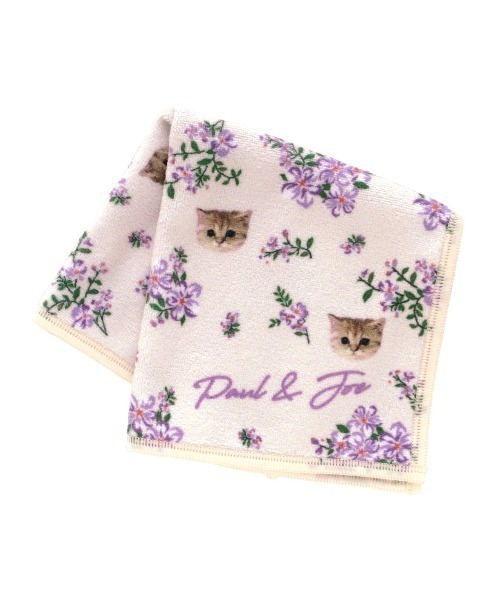 PAUL & JOE ACCESSOIRES（ポールアンドジョーアクセソワ）の「ポール ＆ ジョー アクセソワ スマホ拭きハンカチ  <フラワーヌネット>（ハンカチ/ハンドタオル・レディース・イエロー/グリーン/アイボリー・FREE）」の2枚目の写真