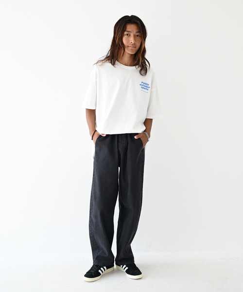 GENERATOR(ジェネレーター)の「GENERATOR/ジェネレーター Public Tシャツ(Tシャツ/カットソー・レディース・ベージュ系その他/ブラック/ホワイト・F)」の5枚目の写真