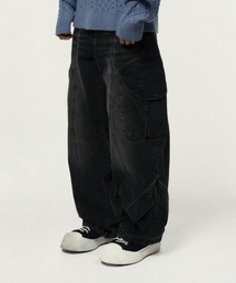 Pryer Cargo Denim Pants Black