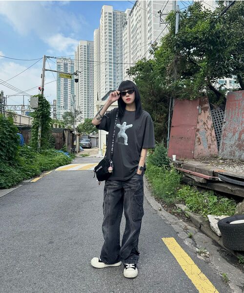 IDWS(アイドンワナセル)の「Pryer Cargo Denim Pants Black(デニムパンツ・レディース・その他・0/1/2)」の9枚目の写真