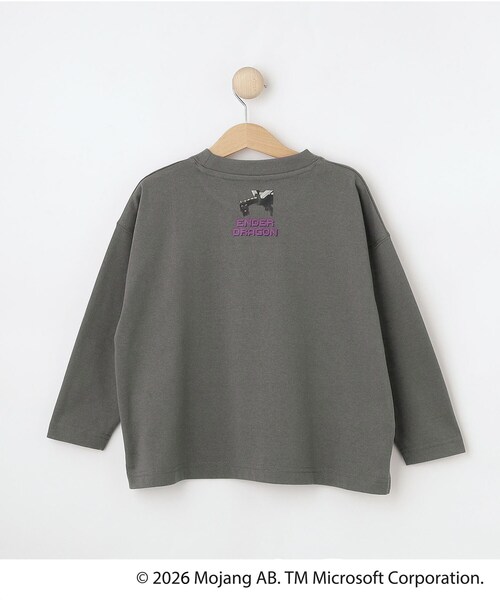 SHOO・LA・RUE（シューラルー）の「【マインクラフト】アソートプリントロンT（Tシャツ/カットソー・キッズ・チャコールグレー/ブラック/ホワイト・10/11/12/13/14/15 ）」の11枚目の写真