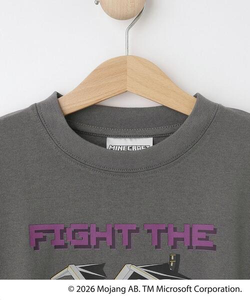 SHOO・LA・RUE（シューラルー）の「【マインクラフト】アソートプリントロンT（Tシャツ/カットソー・キッズ・チャコールグレー/ブラック/ホワイト・10/11/12/13/14/15 ）」の13枚目の写真