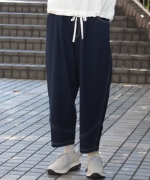 SUPER HAKKA | インレイデニムストレッチ+レース オーバルパンツ(デニムパンツ)