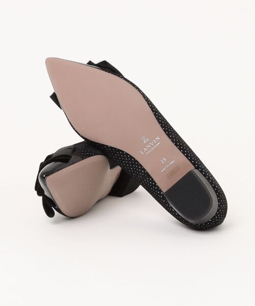 LANVIN collection(ランバン コレクション)の「たたみリボンポインテッドトゥパンプス(パンプス・レディース・ブラック/ゴールド・24.5cm/24.0cm/23.5cm/23.0cm/22.5cm)」の4枚目の写真