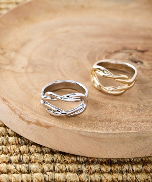 Jena espace merveilleux（ジェナ　エスパスメルヴェイユ）の「ループラインリング（リング・レディース・シルバー/ゴールド・FREE）」の5枚目の写真
