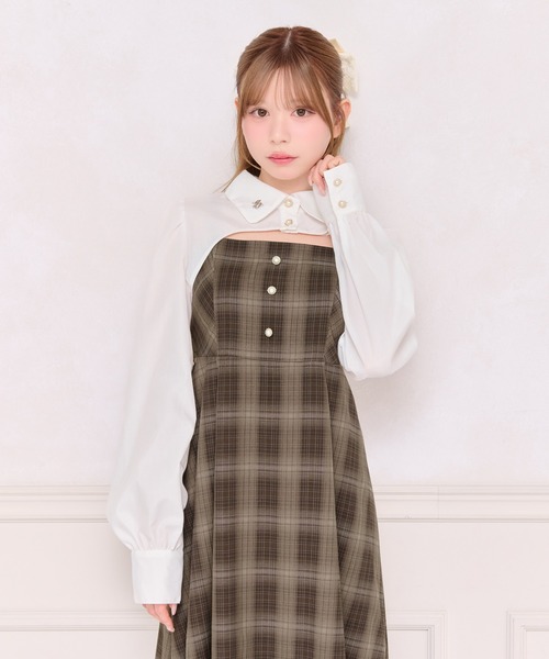 apres jour(アプレジュール)の「【ワンピース別売り】チャーム付きショートボレロブラウス(シャツ/ブラウス・レディース・ブラック系その他/ブラック/ブラウン系その他/オフホワイト・X-LARGE/フリー)」の13枚目の写真