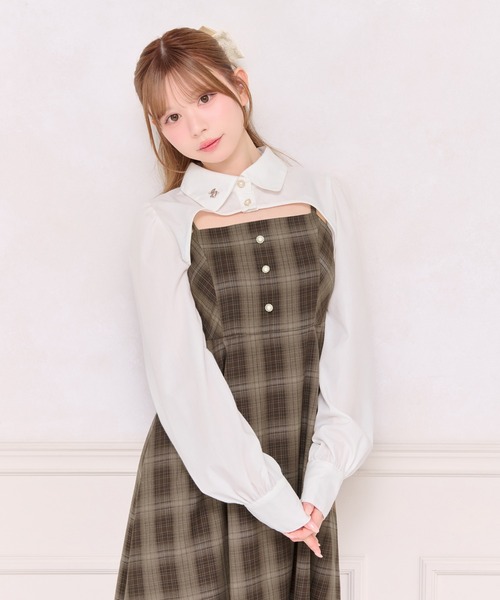 apres jour(アプレジュール)の「【ワンピース別売り】チャーム付きショートボレロブラウス(シャツ/ブラウス・レディース・ブラック系その他/ブラック/ブラウン系その他/オフホワイト・X-LARGE/フリー)」の14枚目の写真