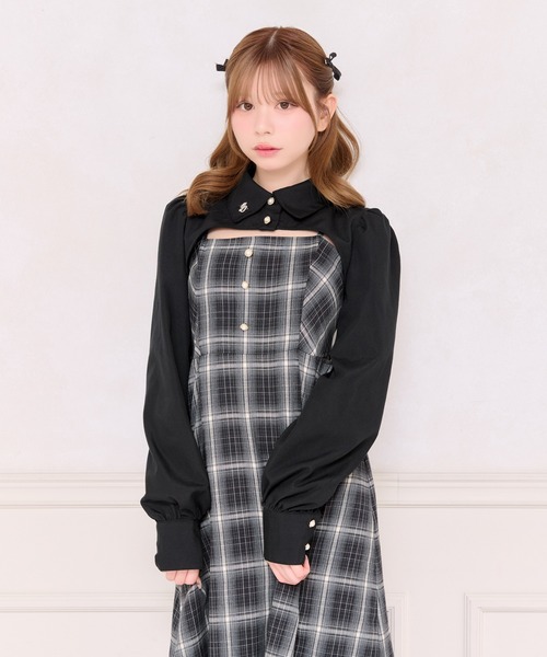 apres jour(アプレジュール)の「【ワンピース別売り】チャーム付きショートボレロブラウス(シャツ/ブラウス・レディース・ブラック系その他/ブラック/ブラウン系その他/オフホワイト・X-LARGE/フリー)」の17枚目の写真