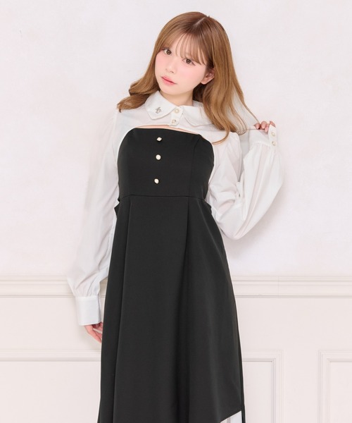 apres jour(アプレジュール)の「【ワンピース別売り】チャーム付きショートボレロブラウス(シャツ/ブラウス・レディース・ブラック系その他/ブラック/ブラウン系その他/オフホワイト・X-LARGE/フリー)」の16枚目の写真