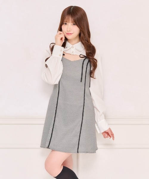 apres jour(アプレジュール)の「【ワンピース別売り】チャーム付きショートボレロブラウス(シャツ/ブラウス・レディース・ブラック系その他/ブラック/ブラウン系その他/オフホワイト・X-LARGE/フリー)」の5枚目の写真