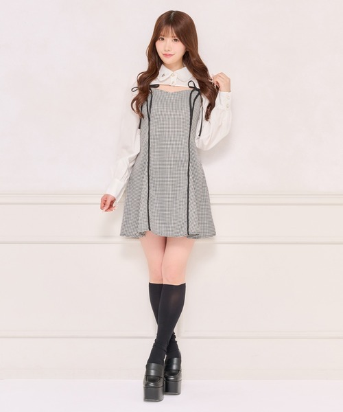 apres jour(アプレジュール)の「【ワンピース別売り】チャーム付きショートボレロブラウス(シャツ/ブラウス・レディース・ブラック系その他/ブラック/ブラウン系その他/オフホワイト・X-LARGE/フリー)」の6枚目の写真