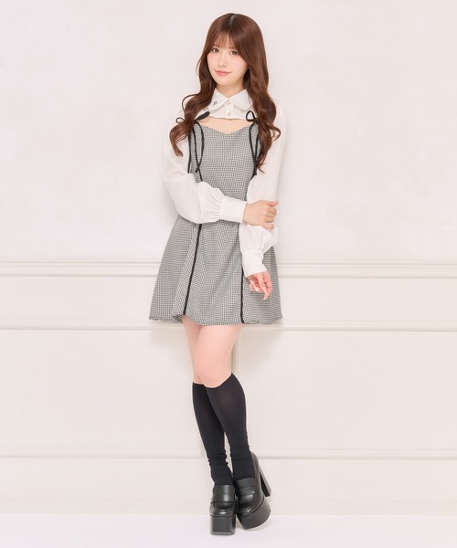 apres jour(アプレジュール)の「【ワンピース別売り】チャーム付きショートボレロブラウス(シャツ/ブラウス・レディース・ブラック系その他/ブラック/ブラウン系その他/オフホワイト・X-LARGE/フリー)」の7枚目の写真