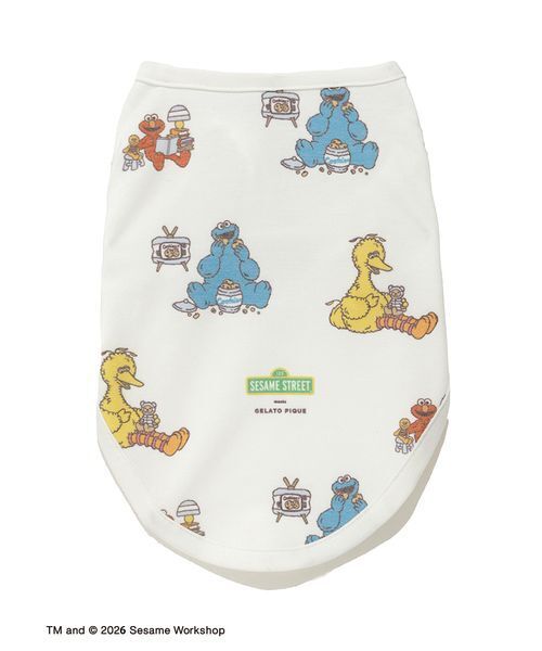 gelato pique(ジェラートピケ)の「【SESAME STREET】【CAT&DOG】カットソープルオーバー(リード/ハーネス/首輪・レディース・オフホワイト・S/M/L)」の7枚目の写真