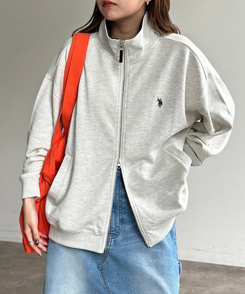 セール】裏毛スタンドジップブルゾン（ブルゾン）｜U.S. POLO ASSN