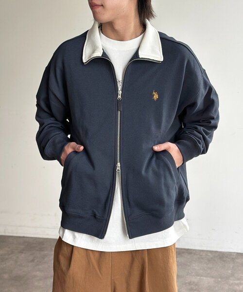 セール】裏毛スタンドジップブルゾン（ブルゾン）｜U.S. POLO ASSN