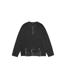 MEA（メア）の「ILLUSION PRINTED L/S TOP [CHARCOAL]（Tシャツ/カットソー）」