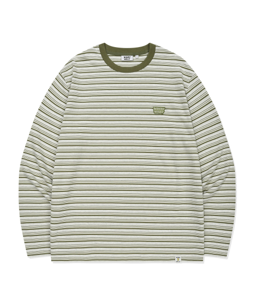 Wacky WiLLy(ワッキーウィリー)の「ストライプロングスリーブオートミール(Tシャツ/カットソー・レディース・その他・SMALL/MEDIUM/LARGE/X-LARGE)」の2枚目の写真