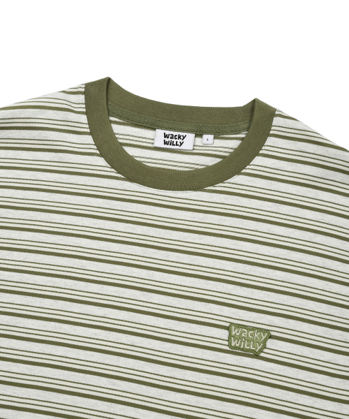 Wacky WiLLy(ワッキーウィリー)の「ストライプロングスリーブオートミール(Tシャツ/カットソー・レディース・その他・SMALL/MEDIUM/LARGE/X-LARGE)」の4枚目の写真