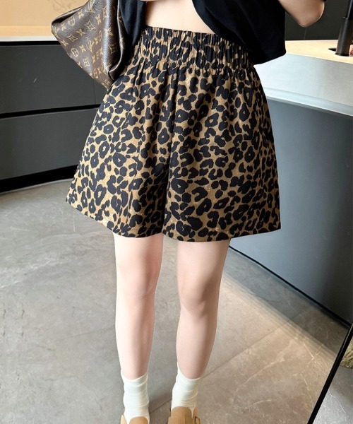 セール】レオパード柄ショートパンツ（デニムパンツ）｜Ritzy