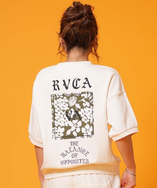 RVCA(ルーカ)の「RVCA/ルーカ レディース 半袖 Tシャツ スウェット BG043003(スウェット・レディース・ブラック/ストーン/オフホワイト・S/M)」の2枚目の写真