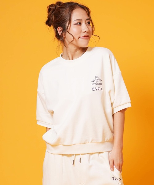 RVCA(ルーカ)の「RVCA/ルーカ レディース 半袖 Tシャツ スウェット BG043003(スウェット・レディース・ブラック/ストーン/オフホワイト・S/M)」の7枚目の写真
