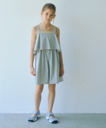green label relaxing | ラッフルサロペット/ キッズ 140cm-150cm(サロペット/オーバーオール)