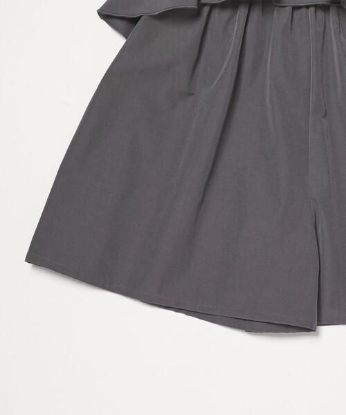 green label relaxing(グリーンレーベルリラクシング)の「ラッフルサロペット/ キッズ 140cm-150cm(サロペット/オーバーオール・キッズ・ライトグレー/ダークグレー・150cm/140cm)」の8枚目の写真
