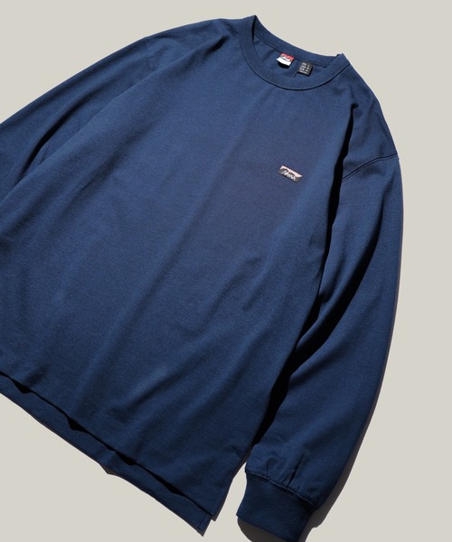 NANGA(ナンガ)の「NANGA / ナンガ ECO HYBRID BOX LOGO EMBROIDERY L/S TEE (UNISEX) エコハイブリッド ボックスロゴ エンブロイダリー ロングスリーブTシャツ(Tシャツ/カットソー・メンズ・ホワイト/ネイビー/ブラック・MEDIUM/LARGE/X-LARGE)」の3枚目の写真
